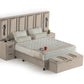 Boxspringbett King Komplett mit Nachtlicht